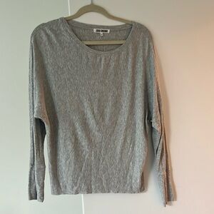 Joah brown grey long sleeve shirt one size
